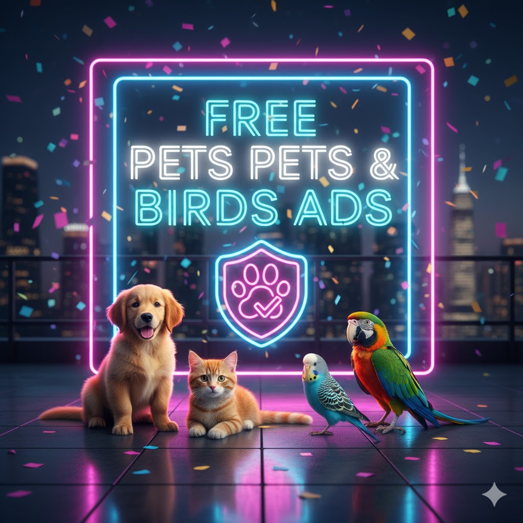 🦜 صديقك الأليف بانتظارك! تبنى، بيع، واشتري حيواناتك وطيورك مجانًا!